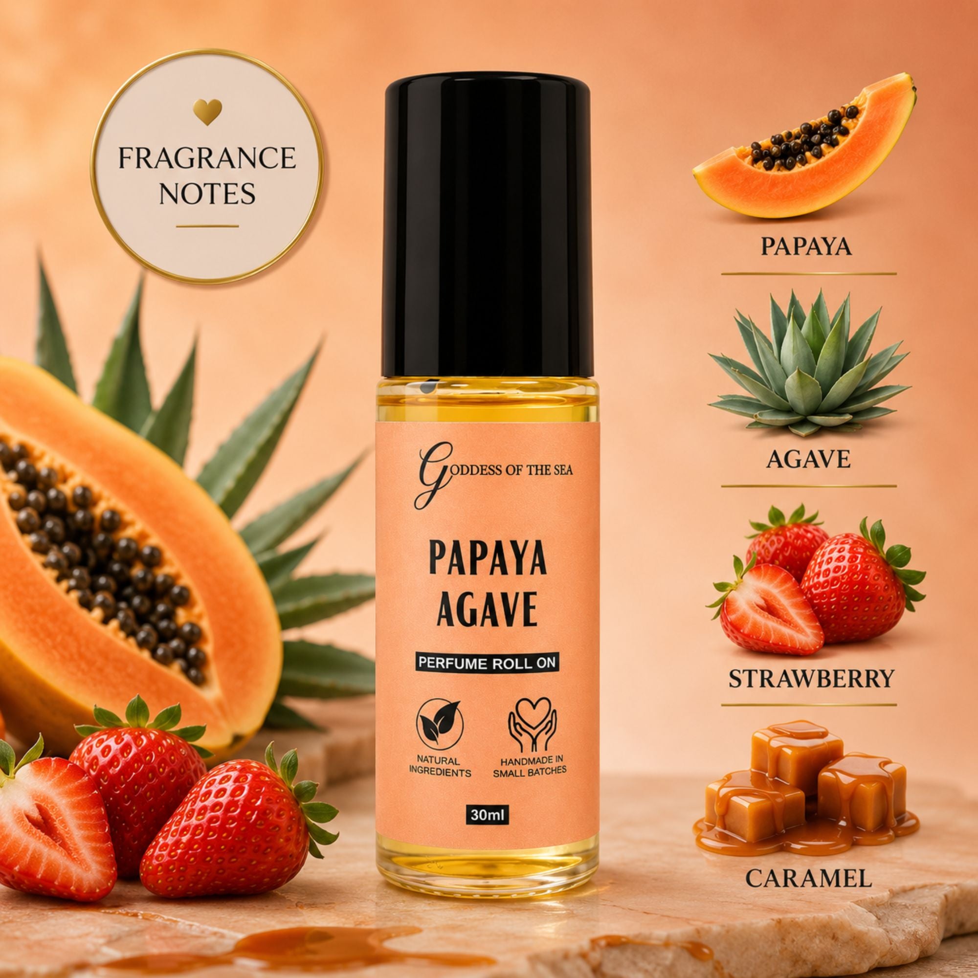Papaya Agave Perfume Roller