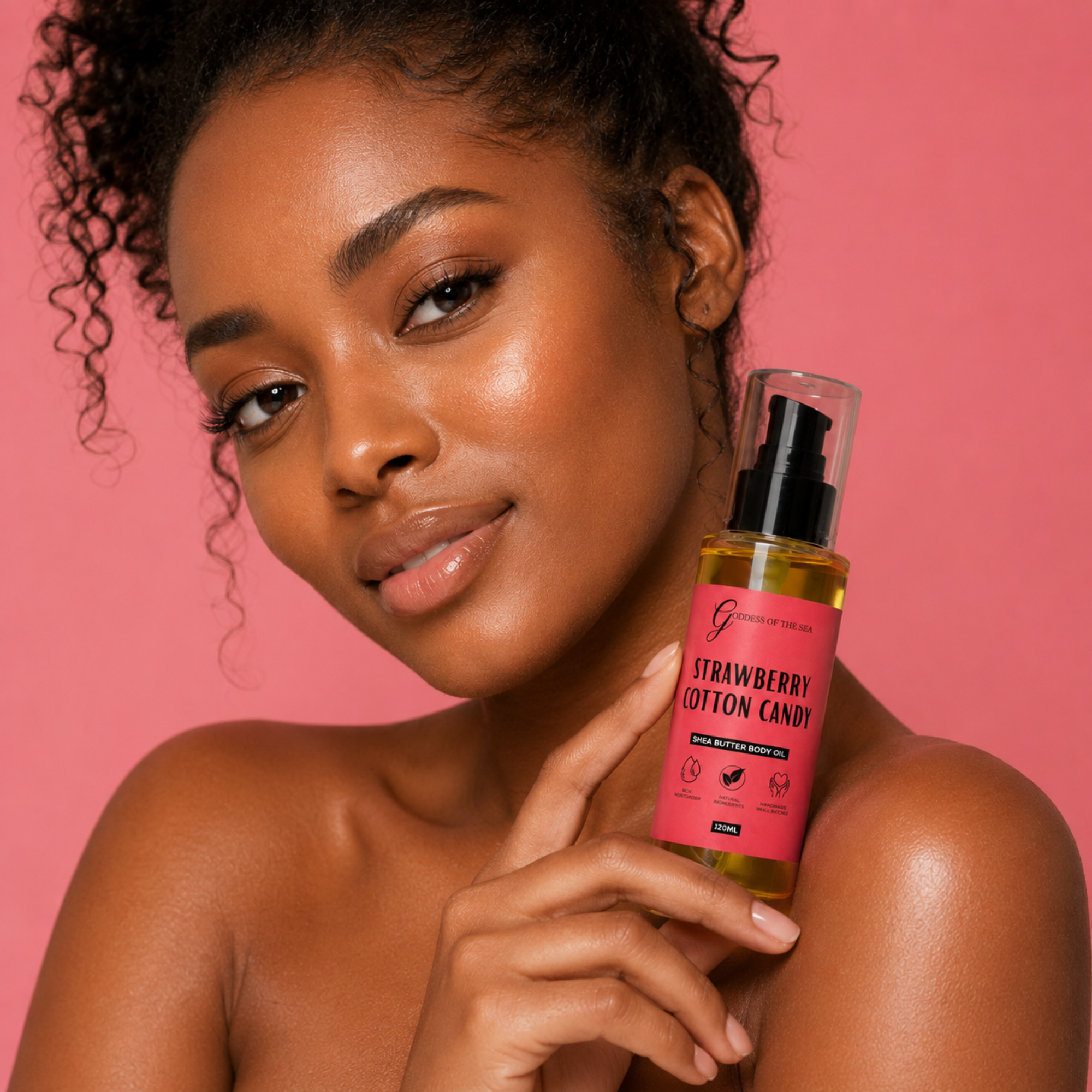 Strawberry Cotton Candy Shea Butter Body Oil