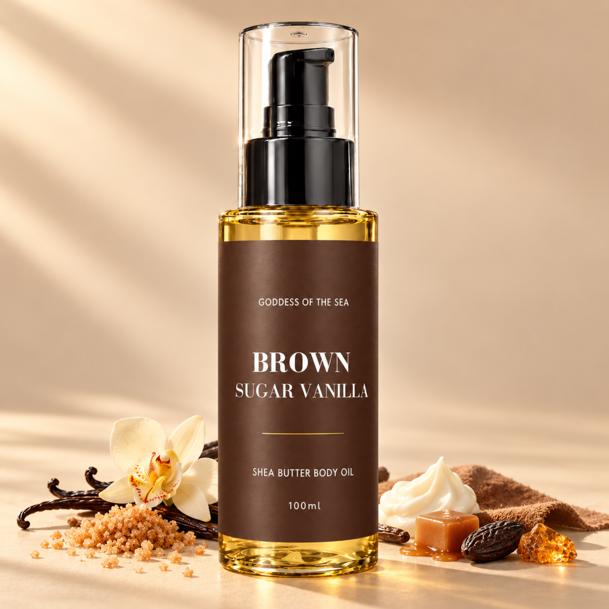 Brown Sugar Vanilla Perfume Body Oil