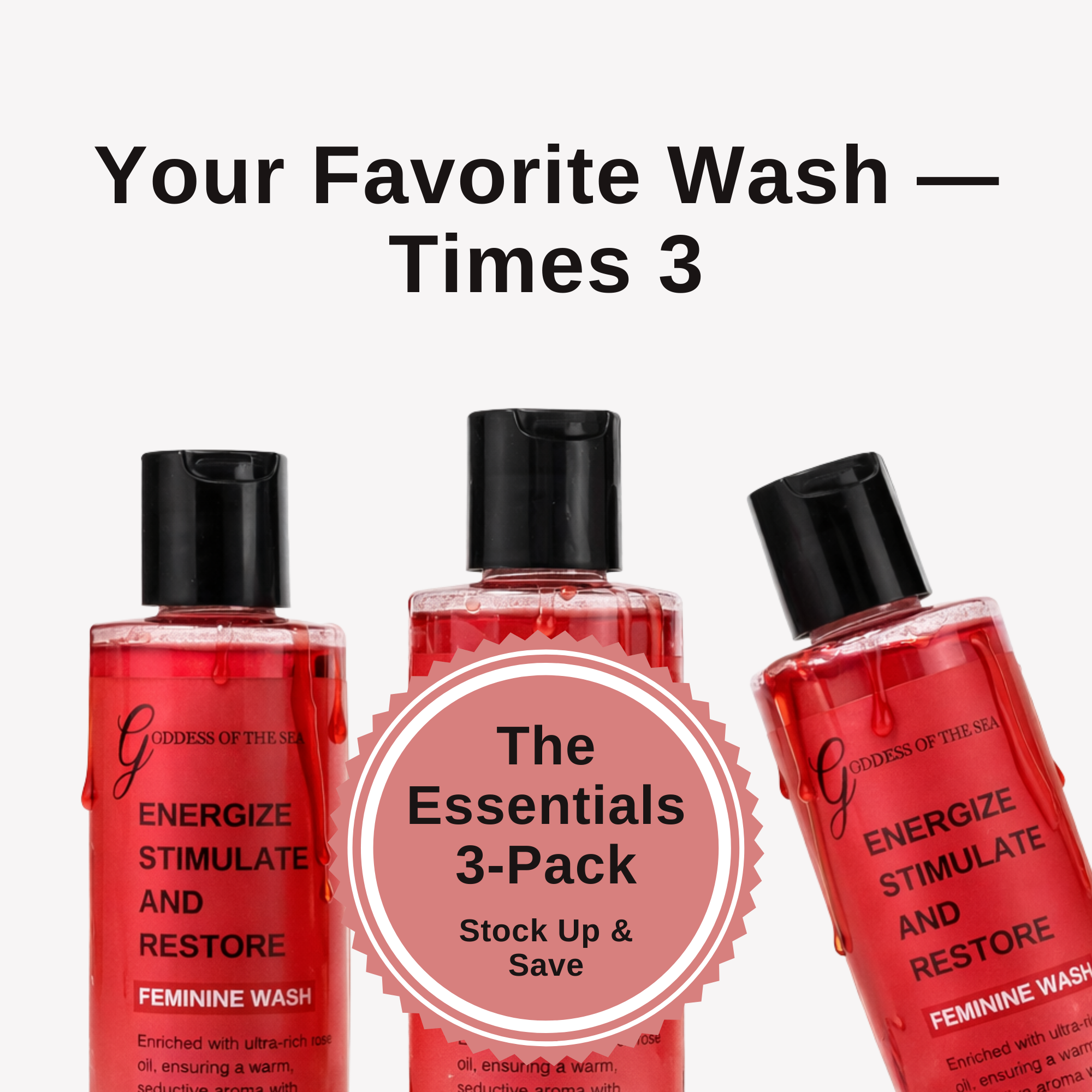 3 Wash Bundle - Love Potion Feminine Wash