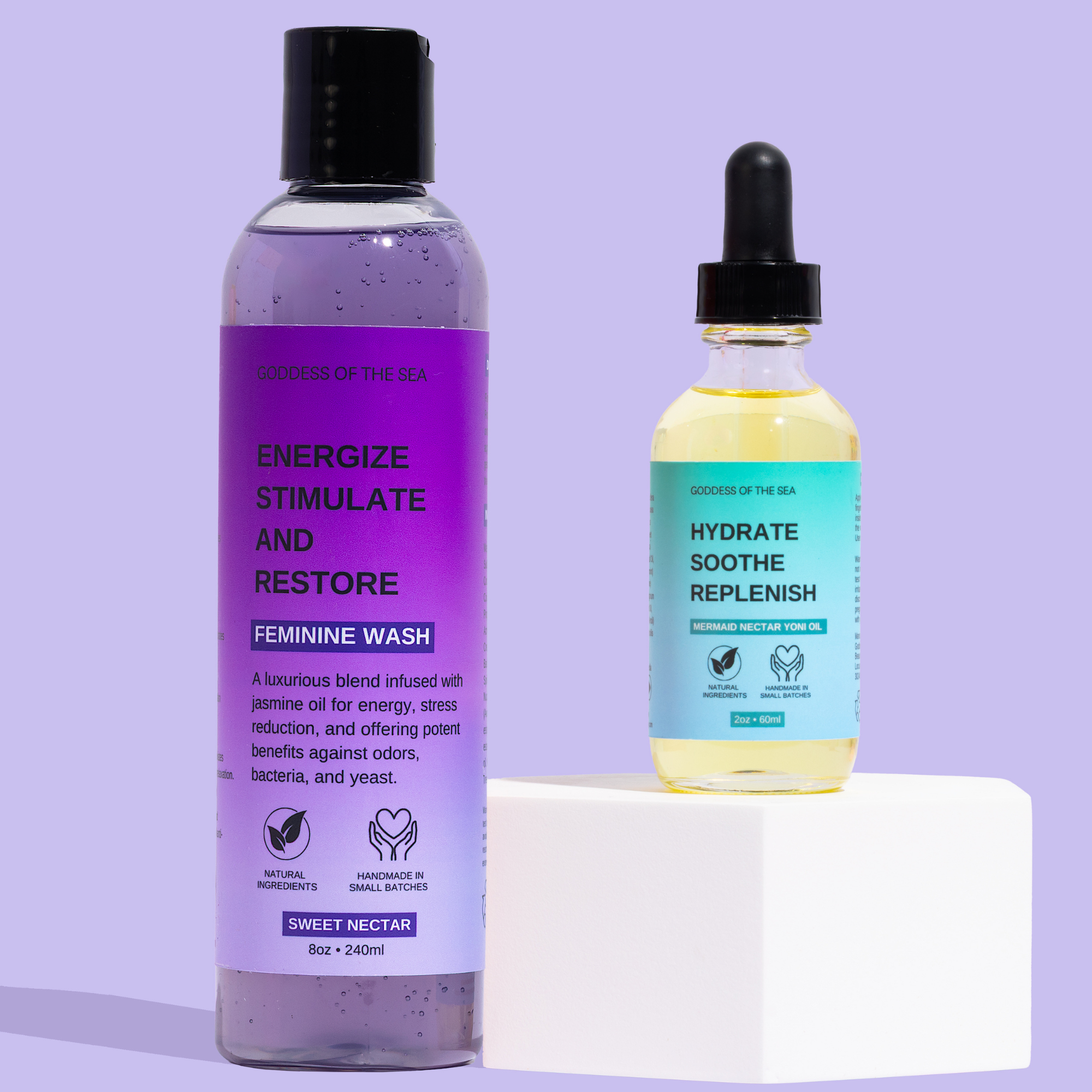 Yoni Wash Duo Bundle - Sweet Nectar + Mermaid Yoni