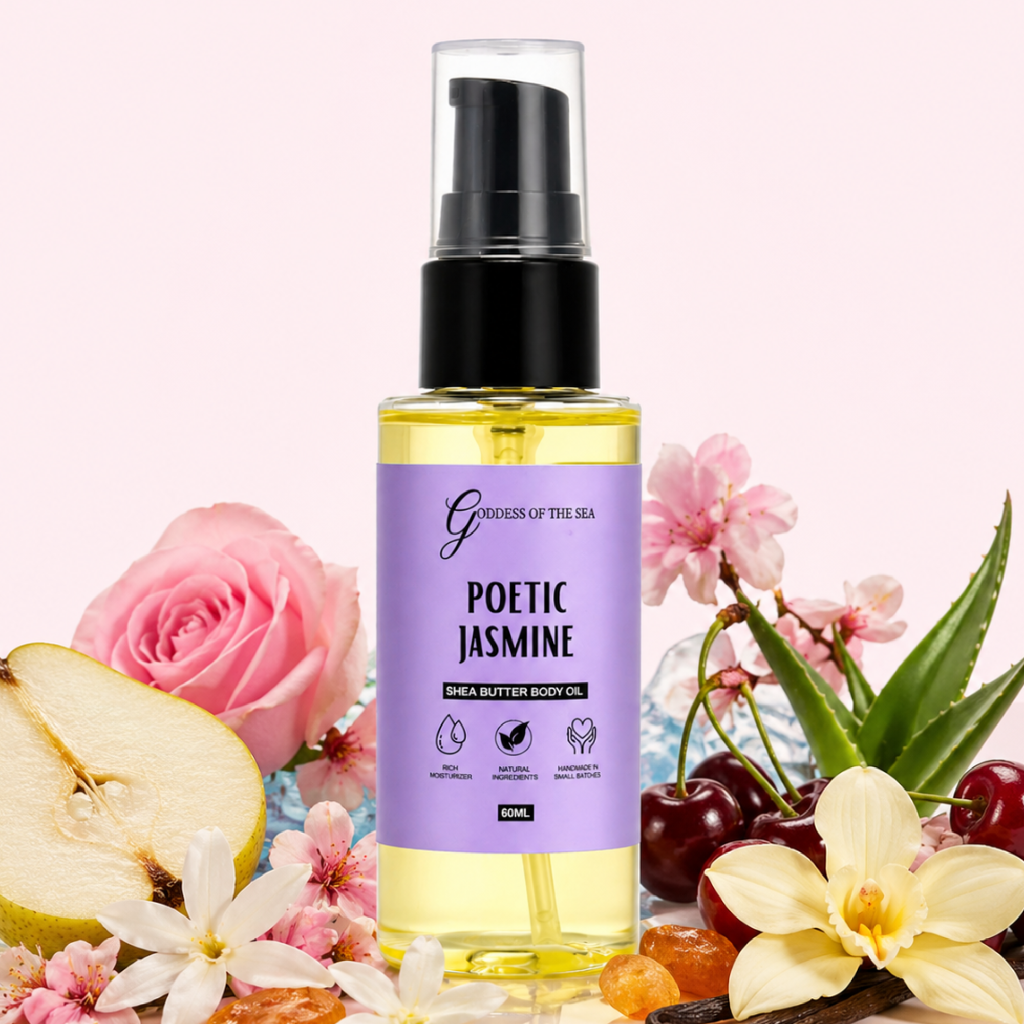 Travel Size - Poetic Jasmine Shea Butter Body Oil
