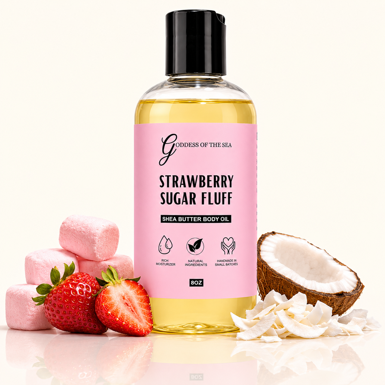 Strawberry Sugar Fluff Shea Butter Body Oil