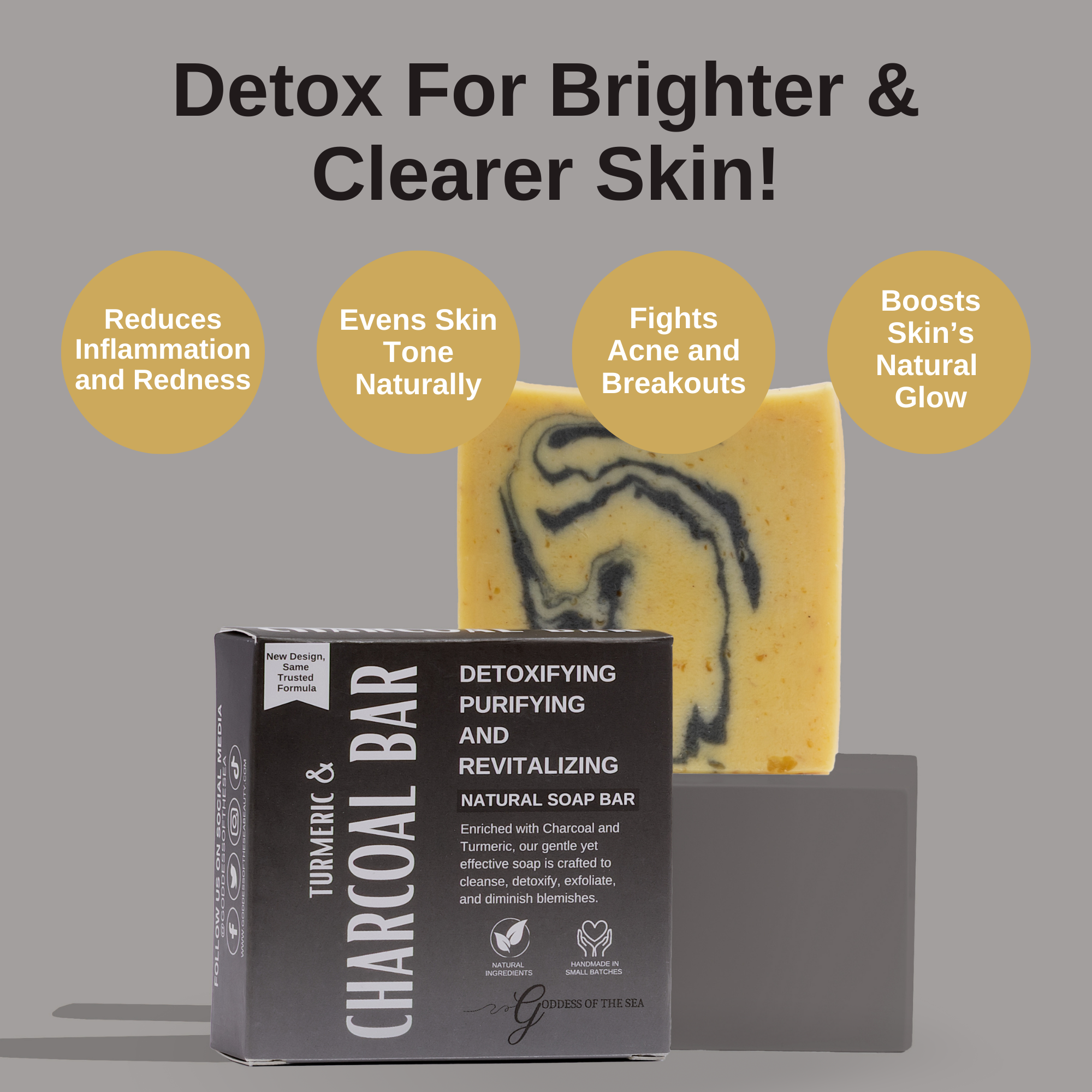Turmeric Charcoal Bar & Body Oil Bundle