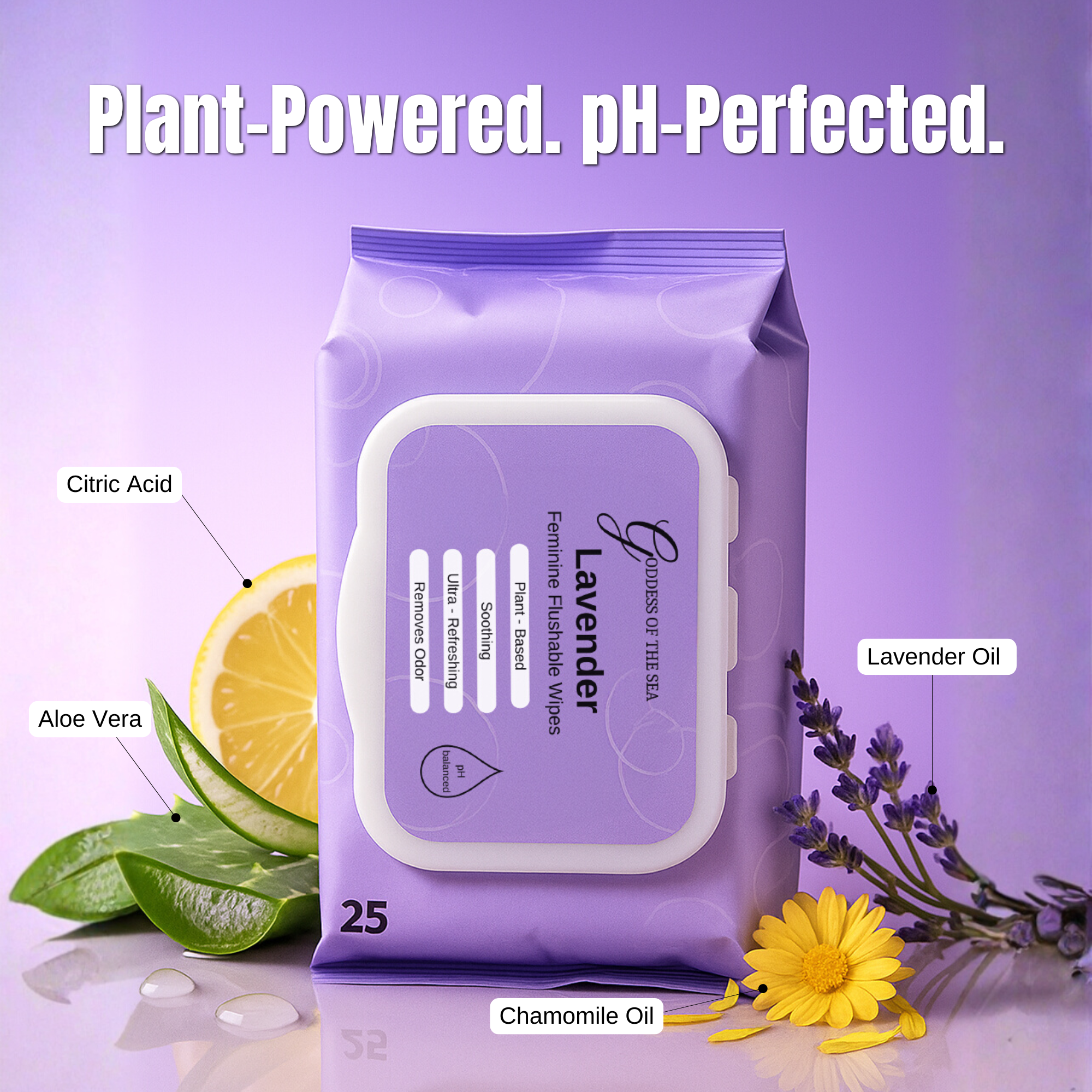 Lavender Feminine Wipes