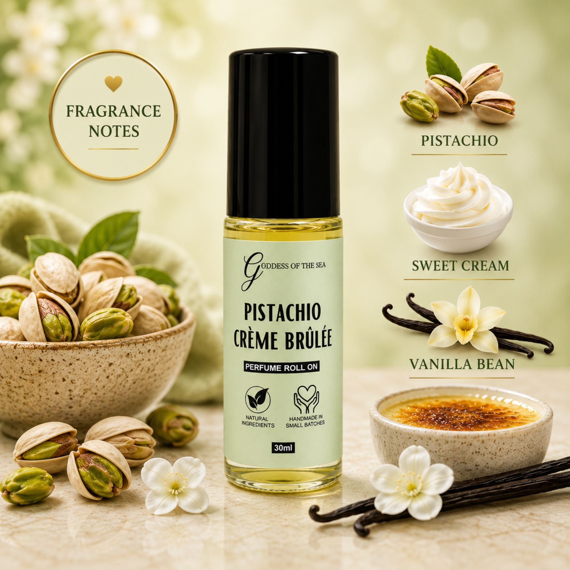 Pistachio Creme Brulee Perfume Roller