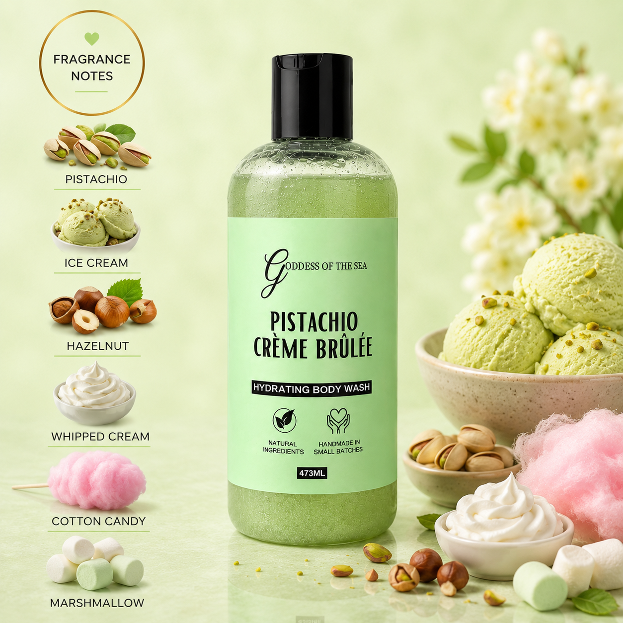 Pstachio Creme Brulee Body Wash