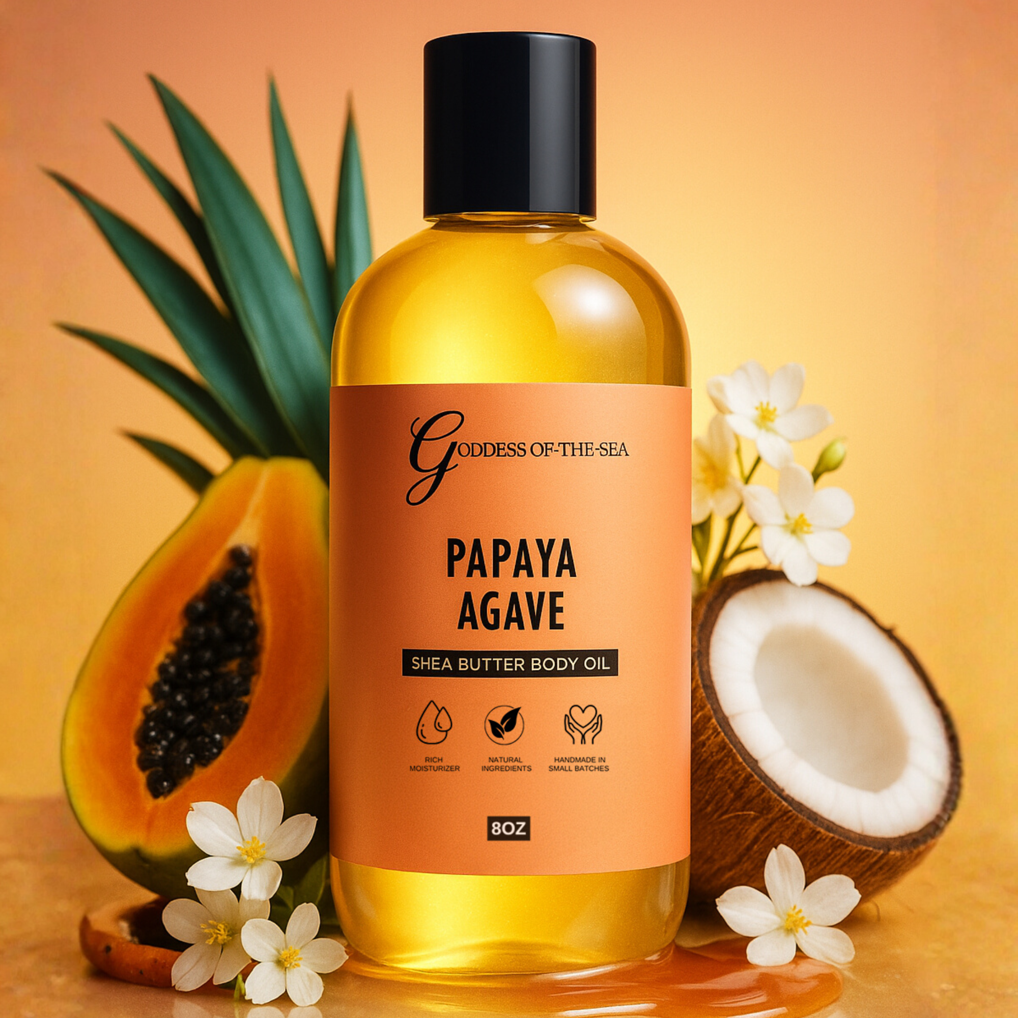 Papaya Agave Shea Butter Body Oil