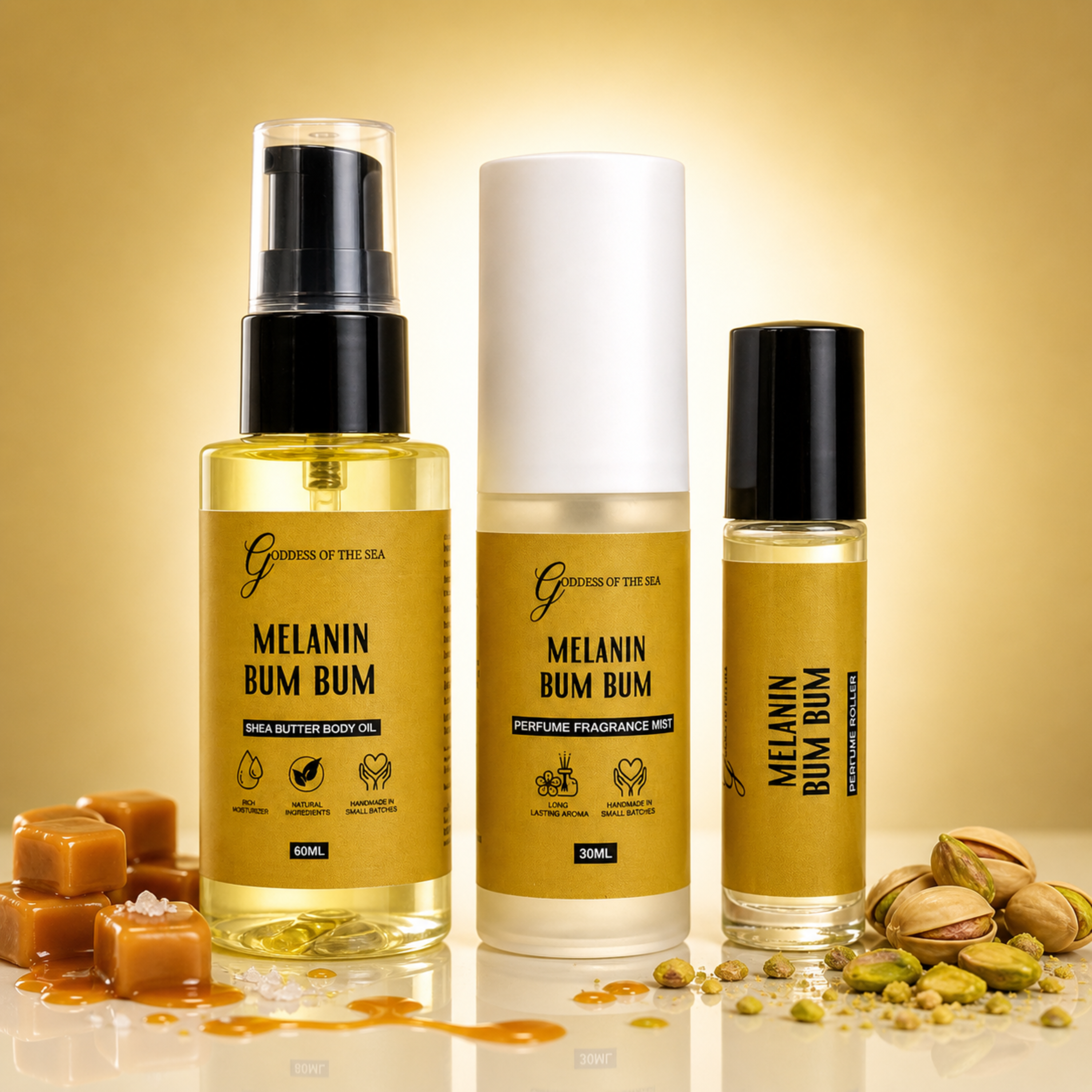 Melanin Bum Bum Travel Layering Trio Bundle