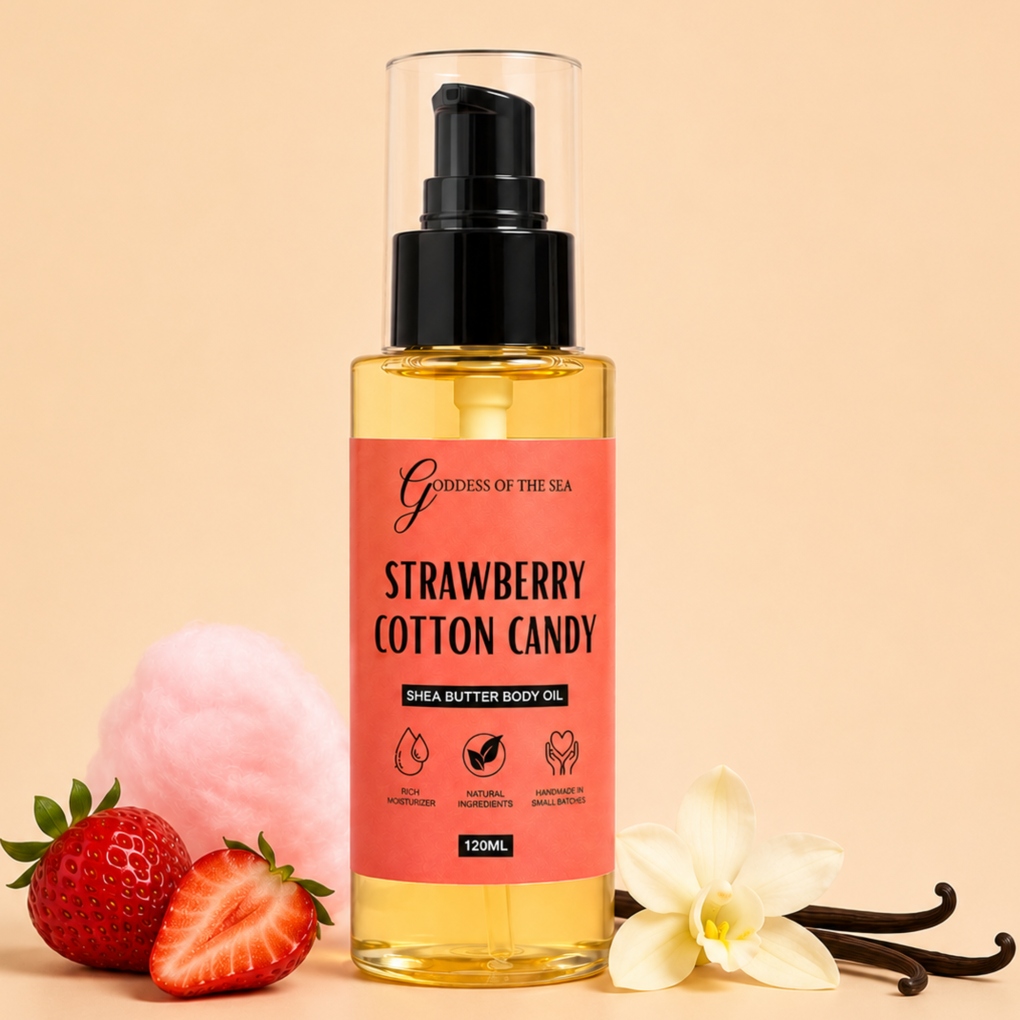Strawberry Cotton Candy Shea Butter Body Oil