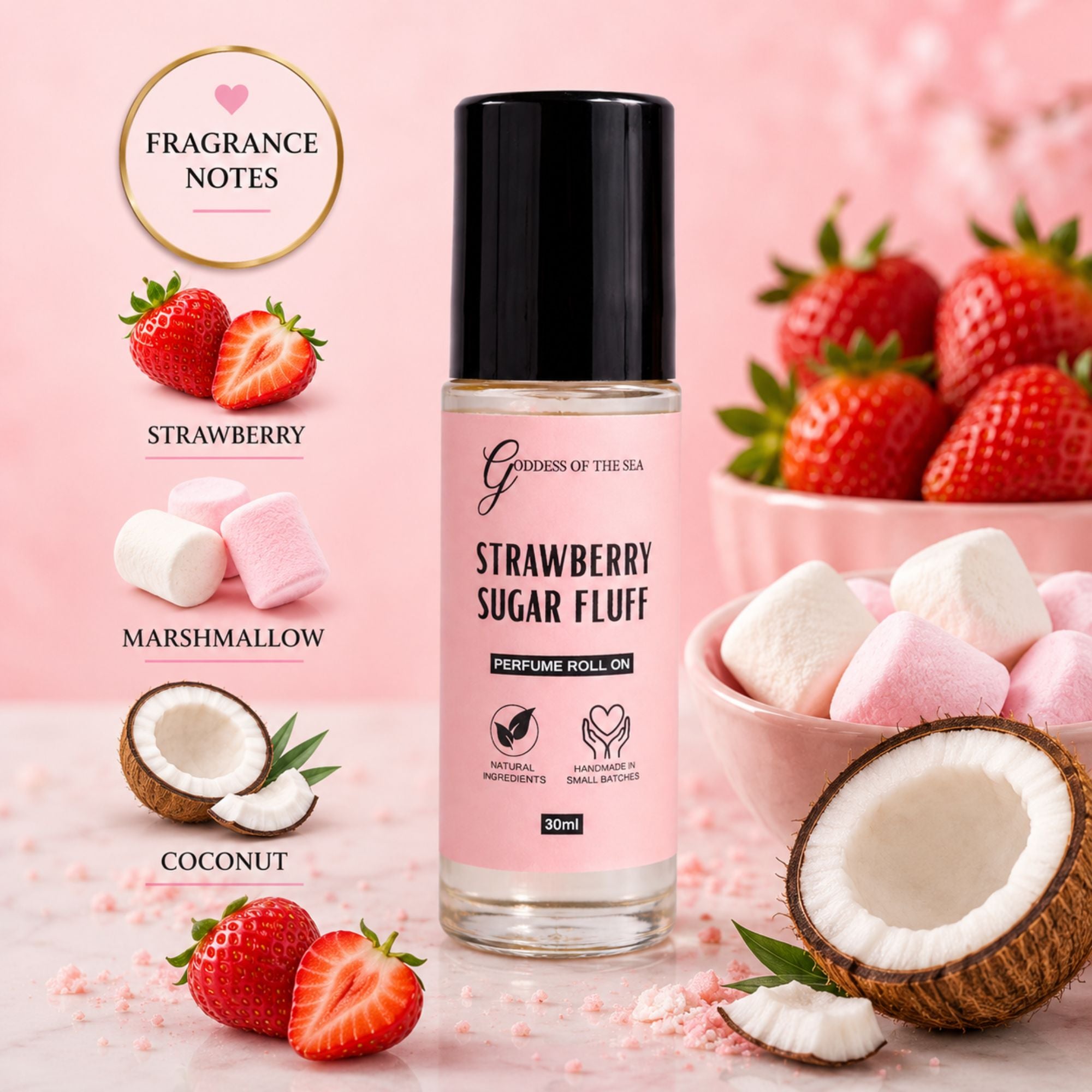Strawberry Sugar Fluff Perfume Roller