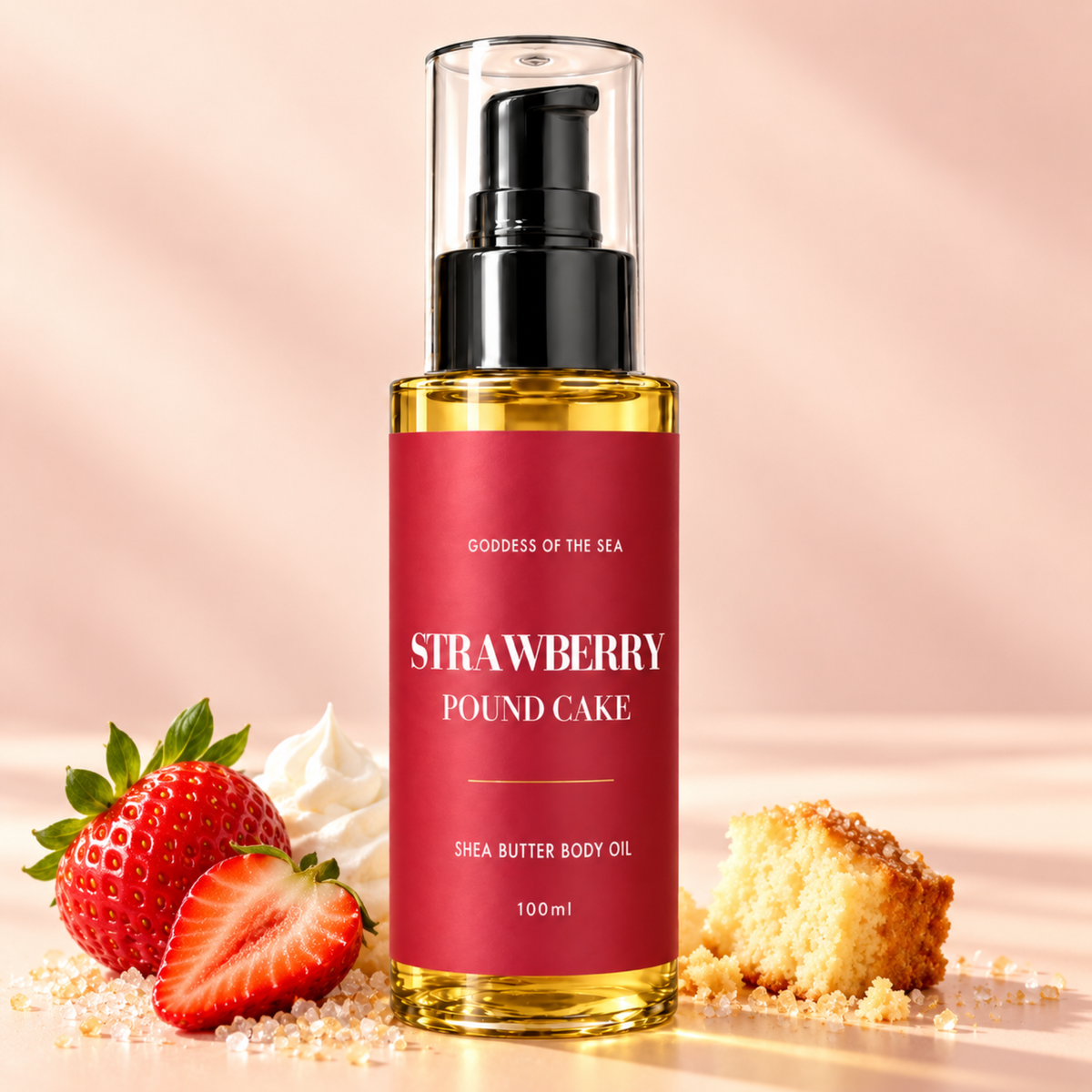 Strawberry Pound Cake Shea Butter Body Oil