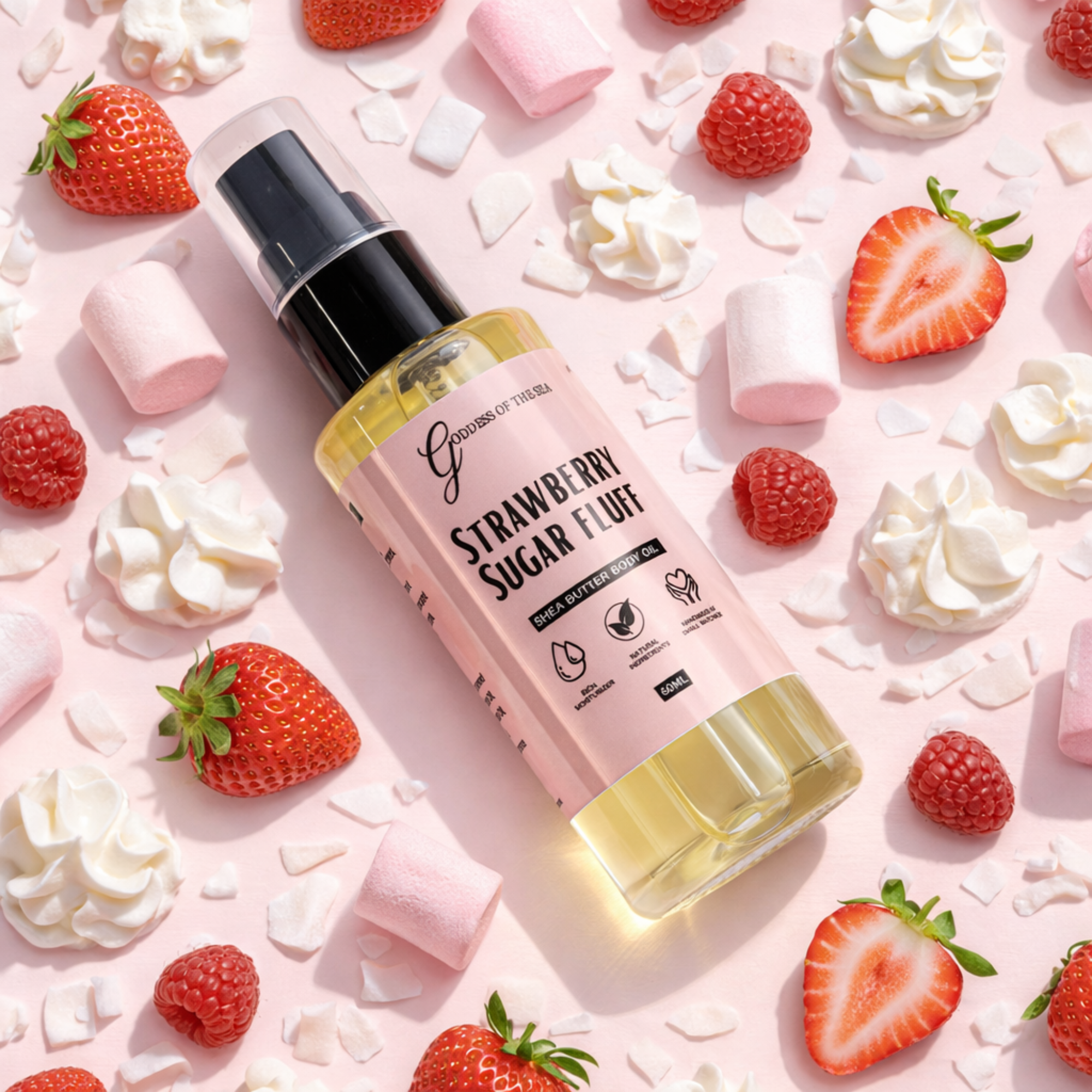 Travel Body Oil - Strawberry Sugar Fluff