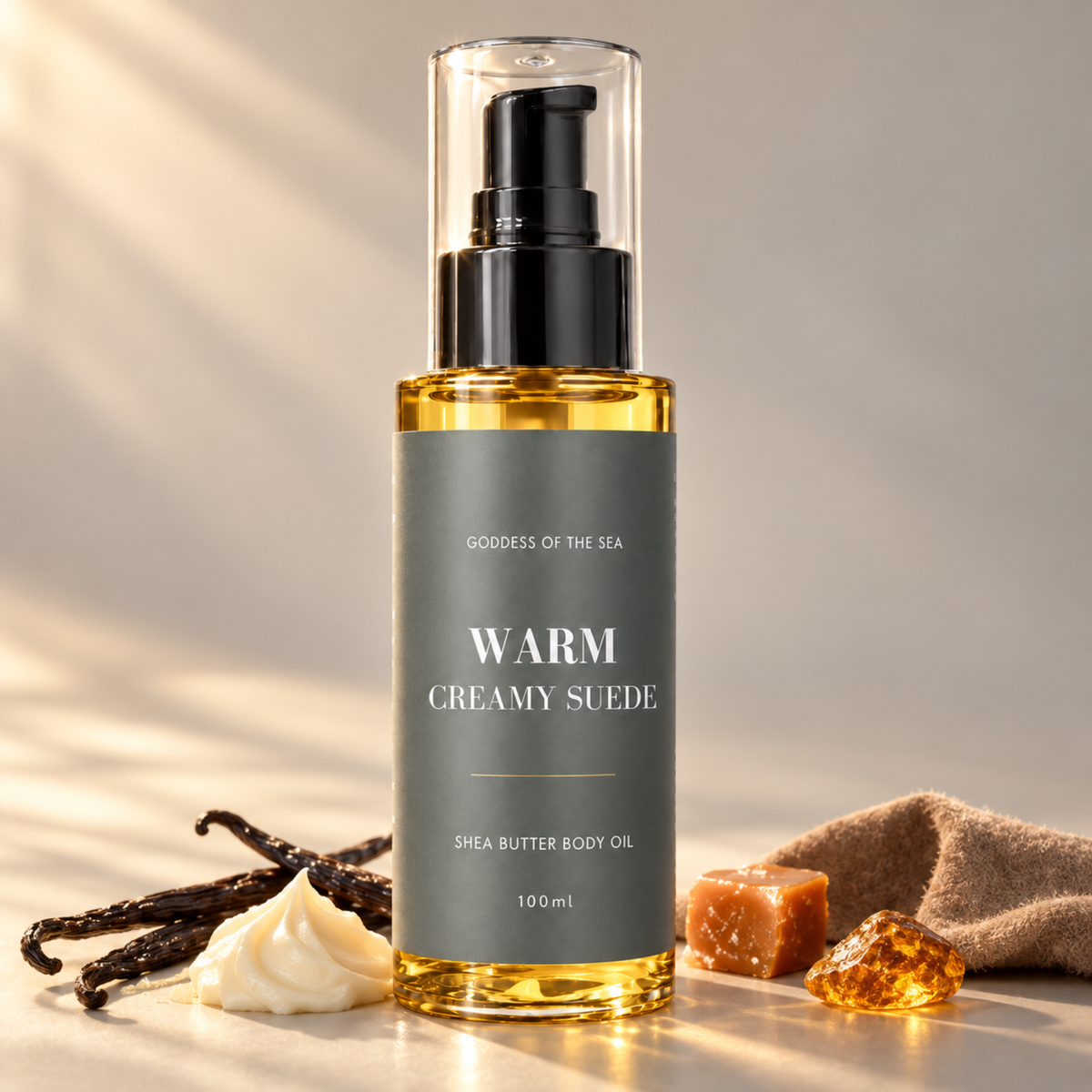 Warm Creamy Suede Perfume Body Oil