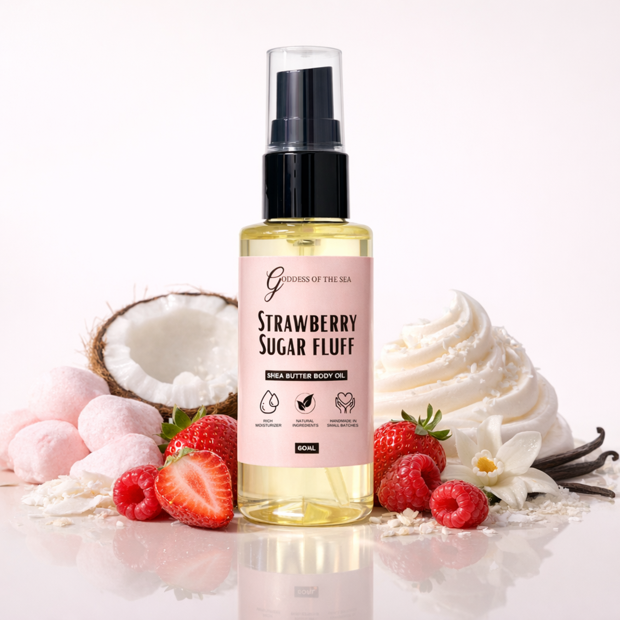Travel Body Oil - Strawberry Sugar Fluff