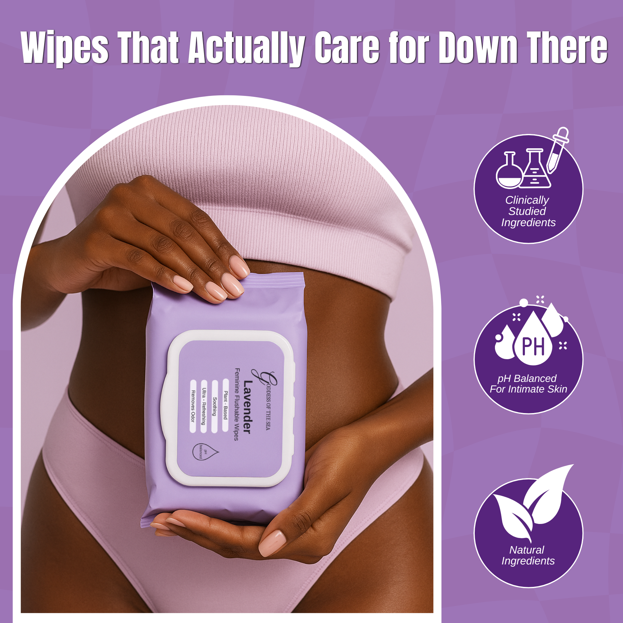 Lavender Feminine Wipes