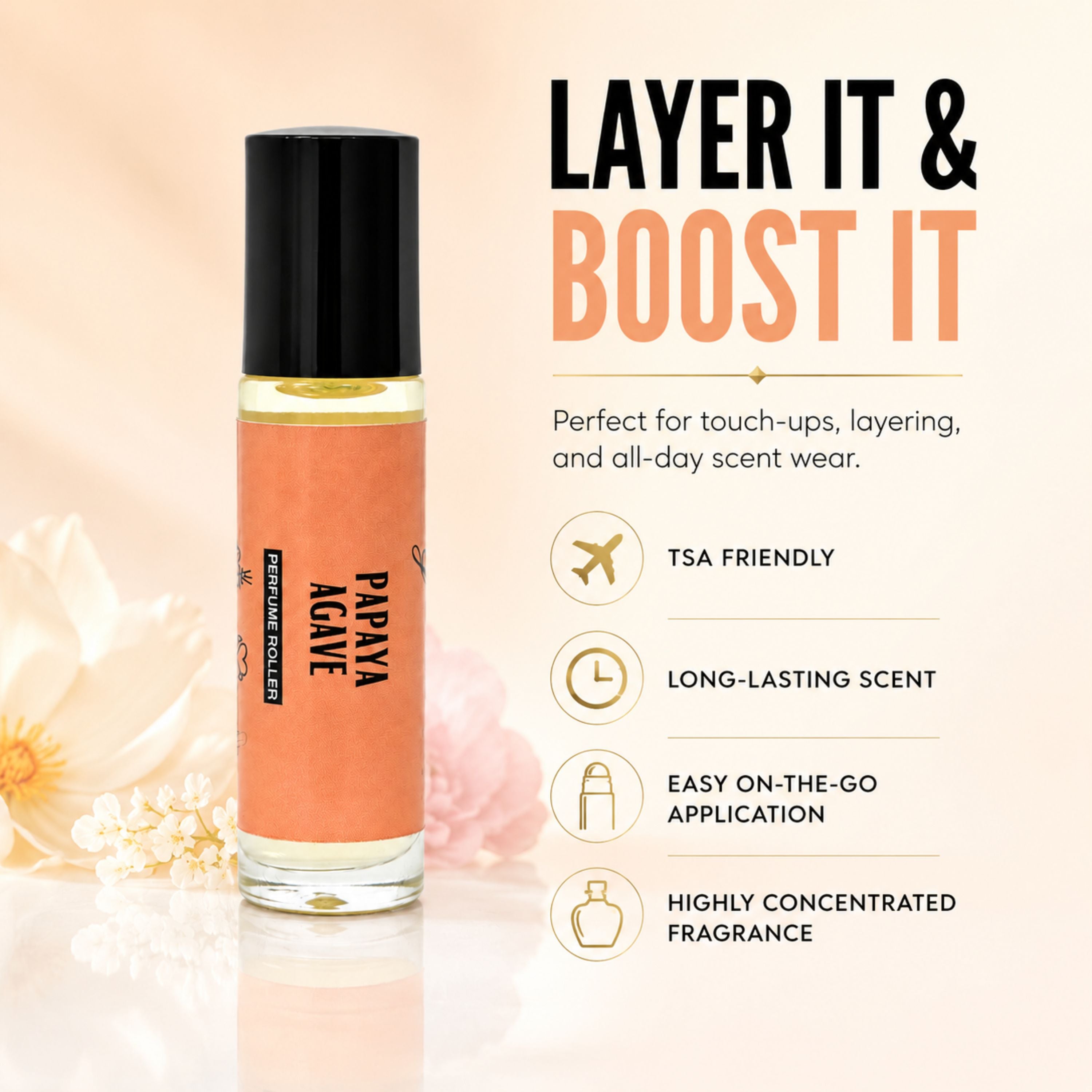 Travel Perfume Roller - Papaya Agave