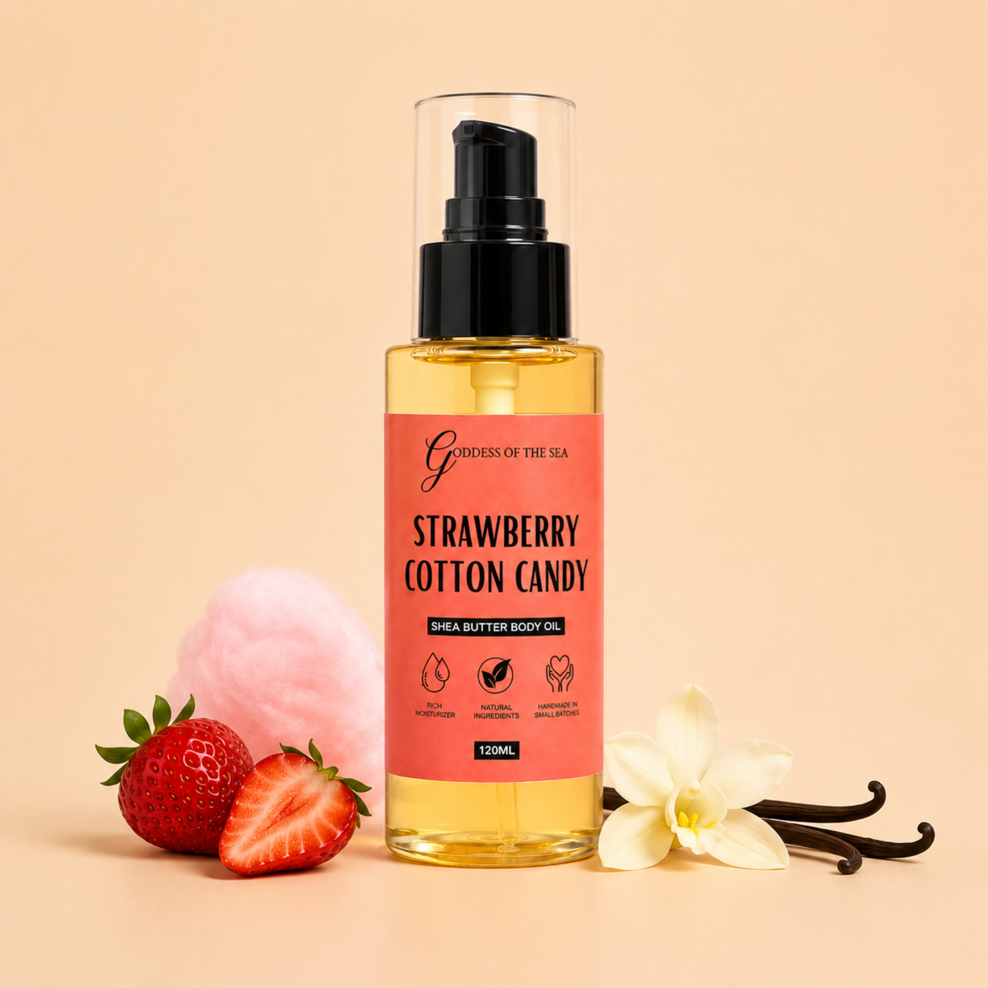 Strawberry Cotton Candy Shea Butter Body Oil
