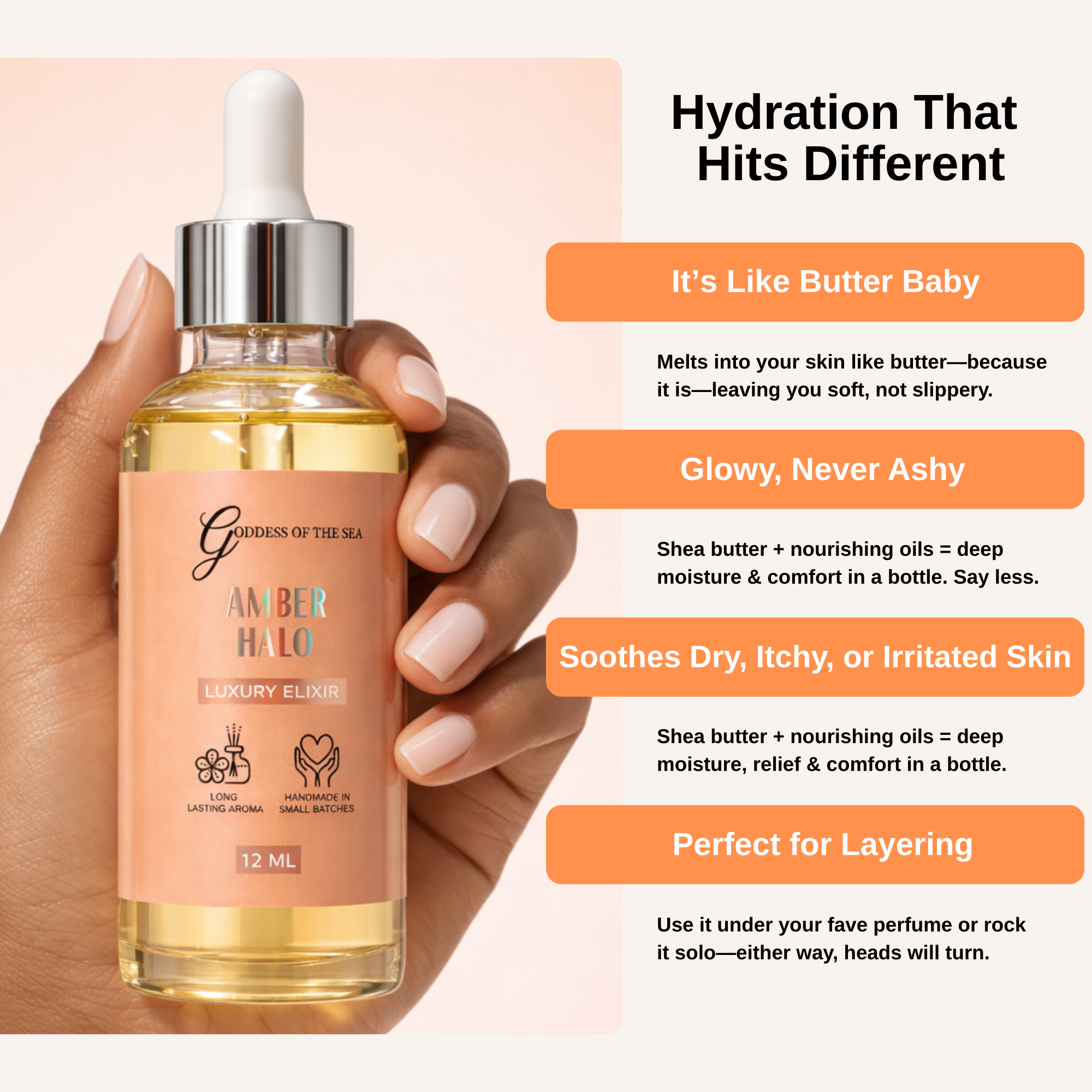 Amber Halo (Seduction) Luxury Elixir Body Oil