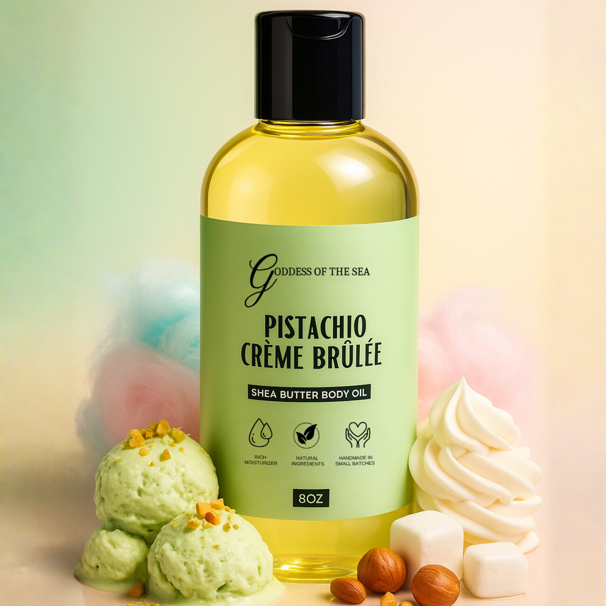 Pistachio Crème Brûlée Shea Butter Body Oil