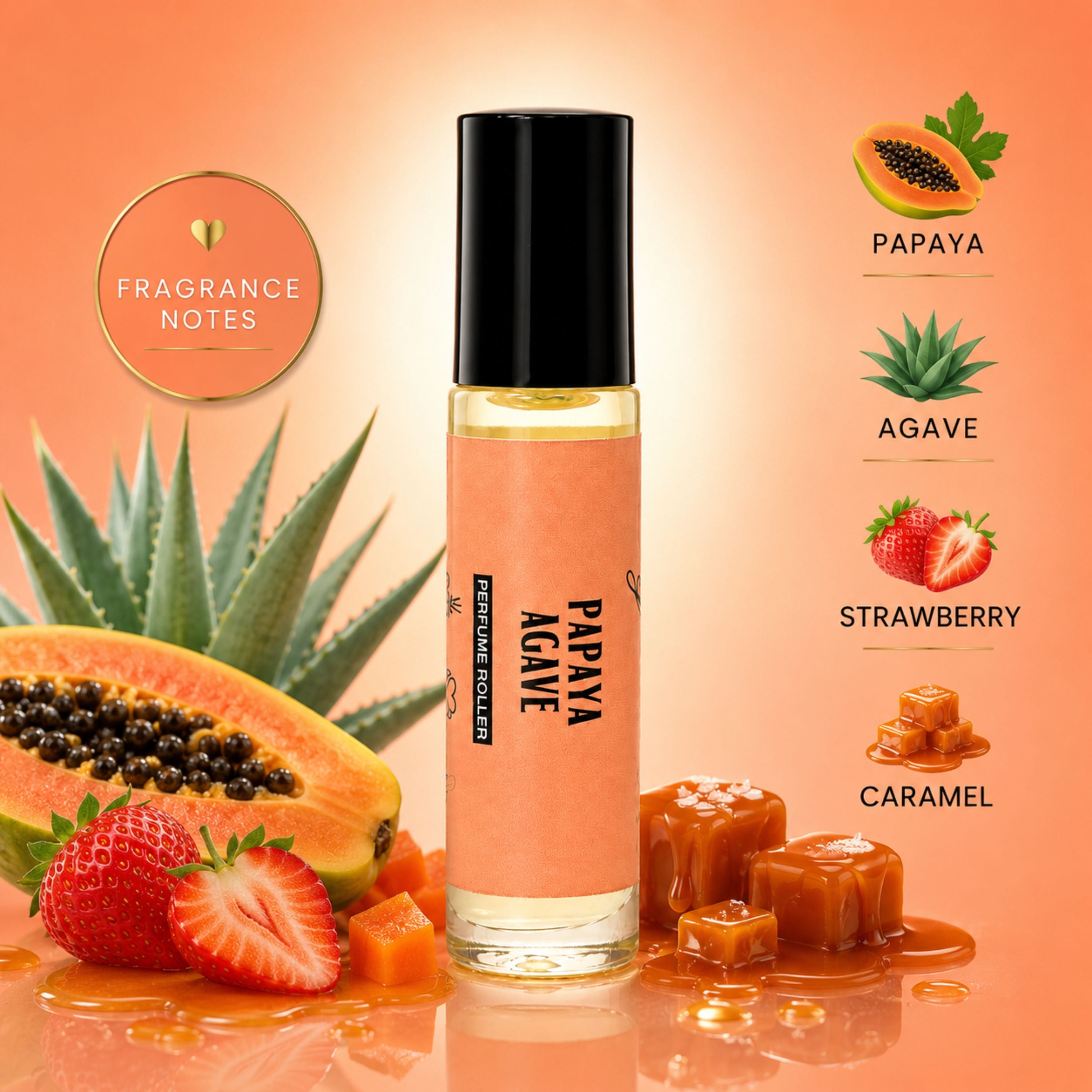 Travel Perfume Roller - Papaya Agave