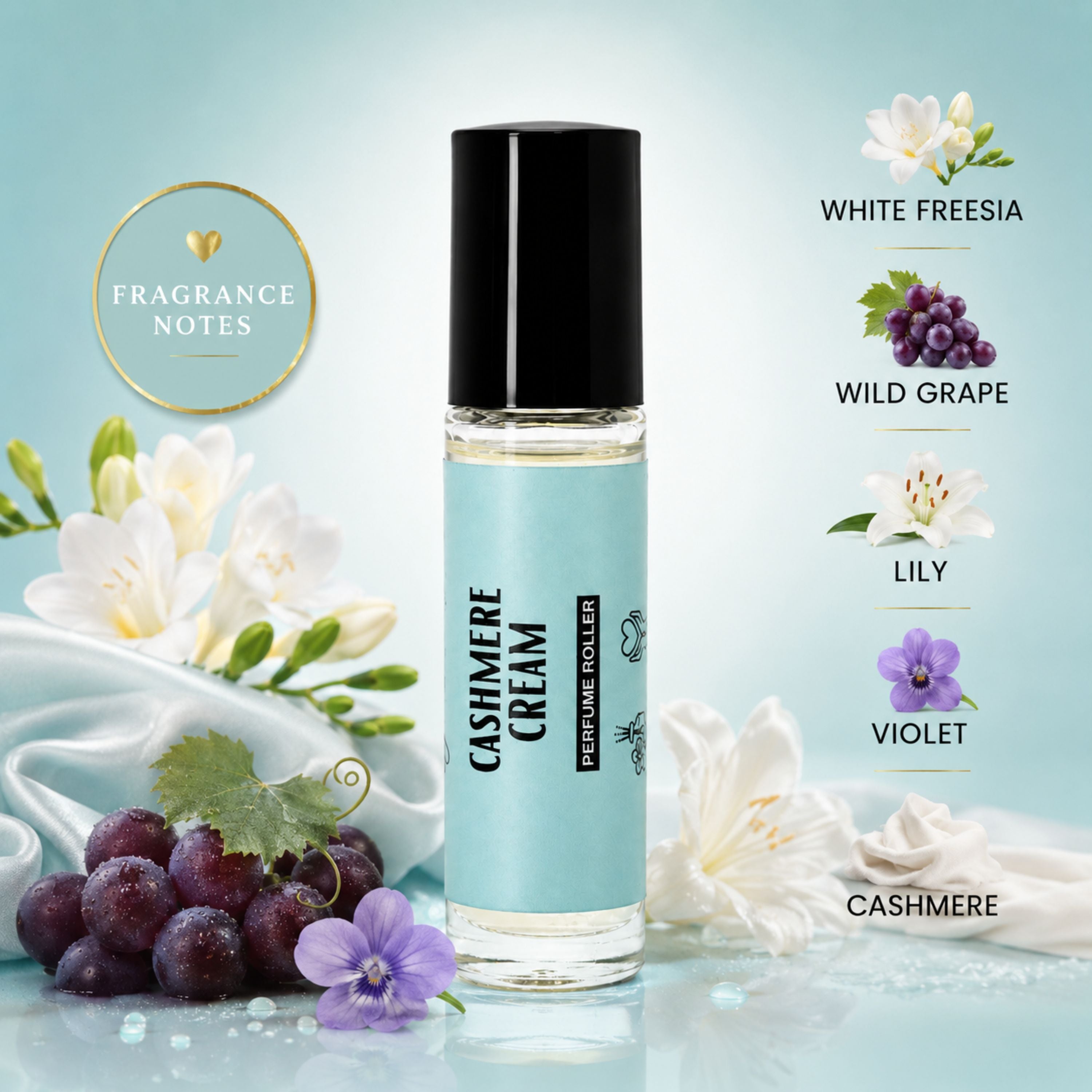 Travel Perfume Roller - Cashmere Cream
