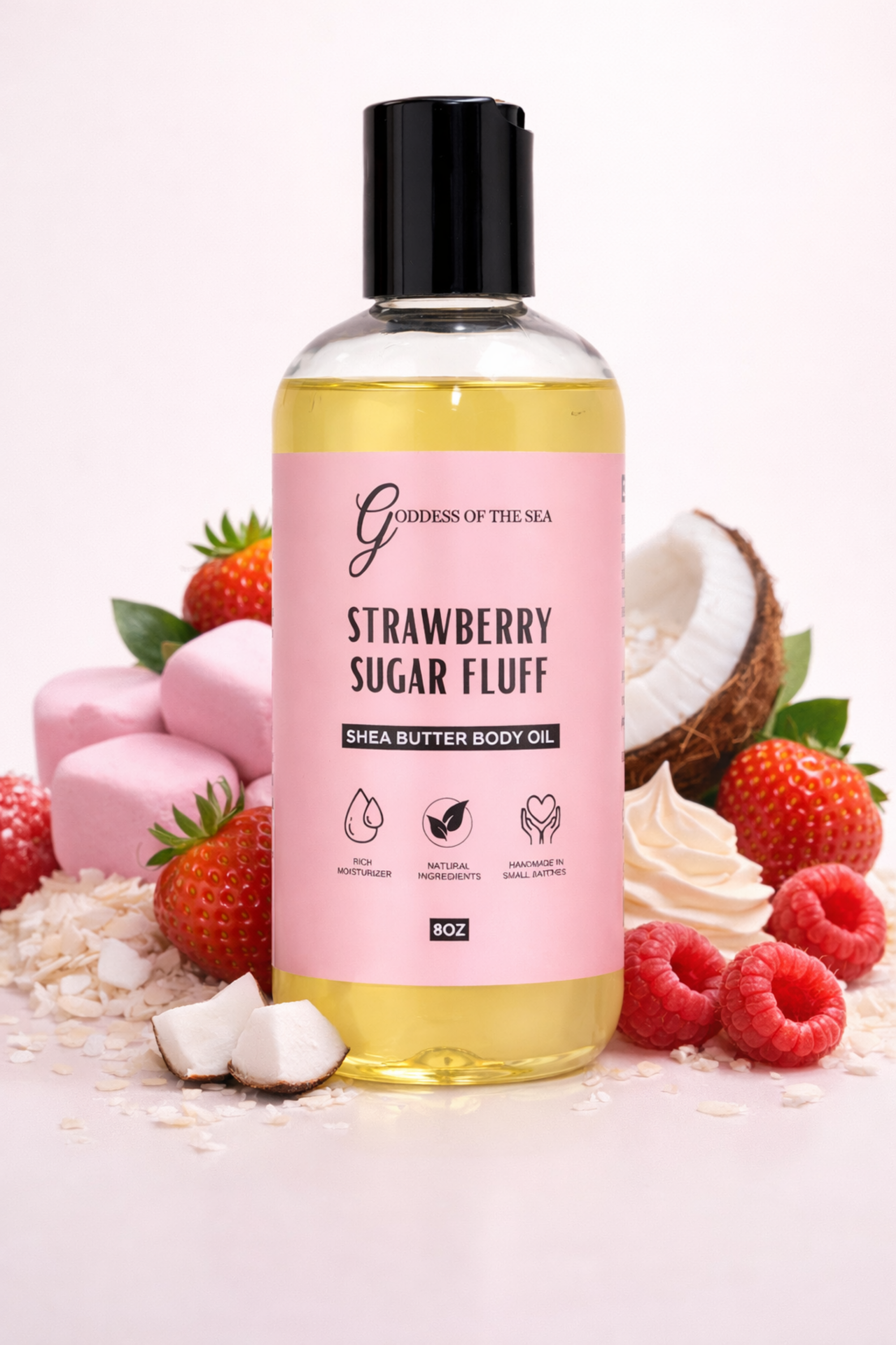 Strawberry Sugar Fluff Shea Butter Body Oil