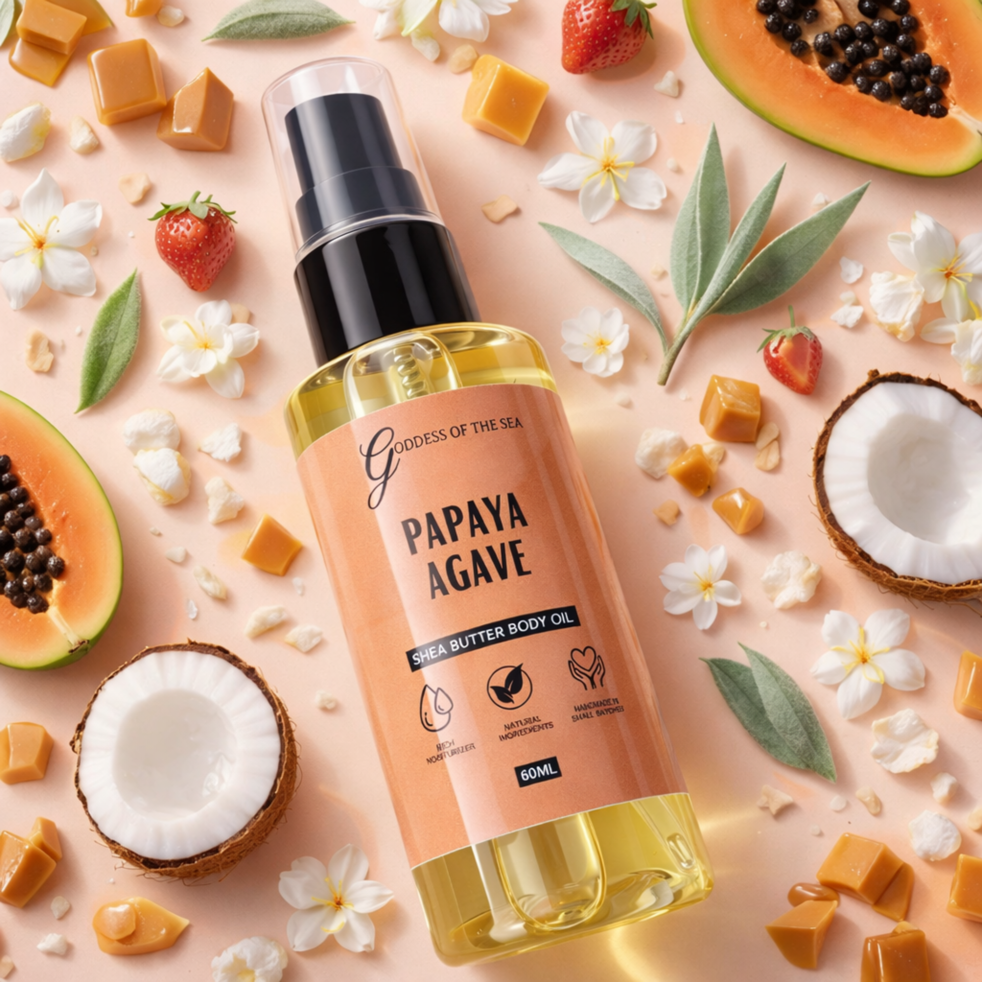 Travel Body Oil - Papaya Agave