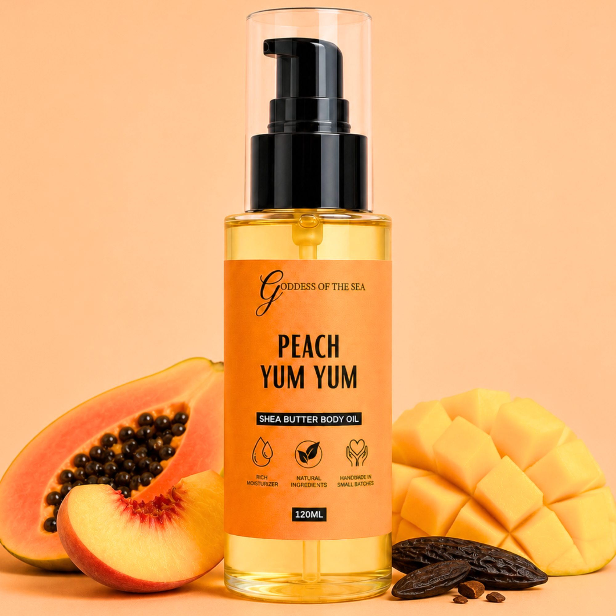 Peach Yum Yum  Shea Butter Body Oil